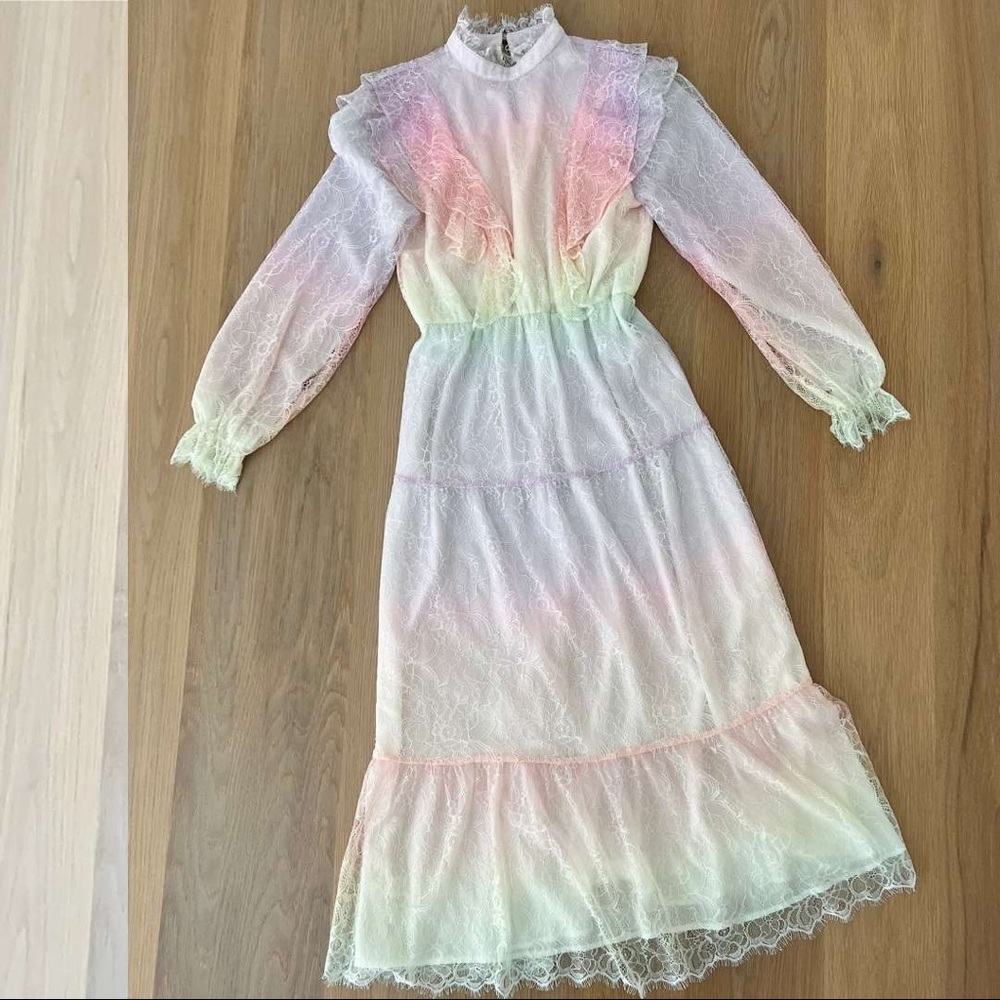 Olivia Rubin Sienna ombré lace dress, UK size 10, US size 6